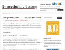 Tablet Screenshot of procedurallytaxing.com